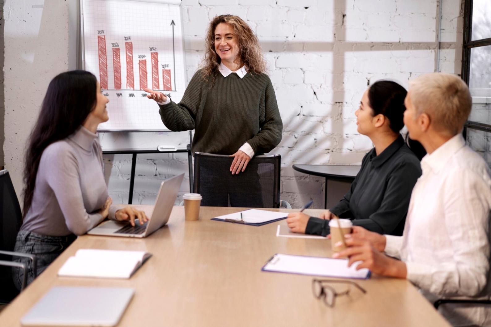 Session de travail collaboratif sur des stratégies marketing modernes